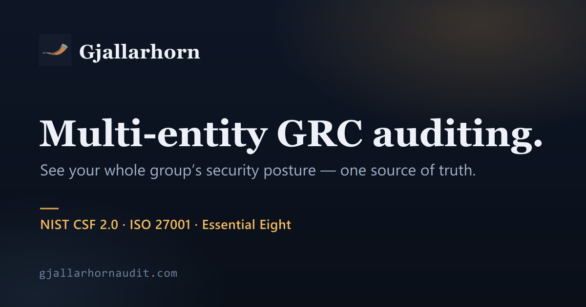 Gjallarhorn - NIST CSF 2.0 Audit and Maturity